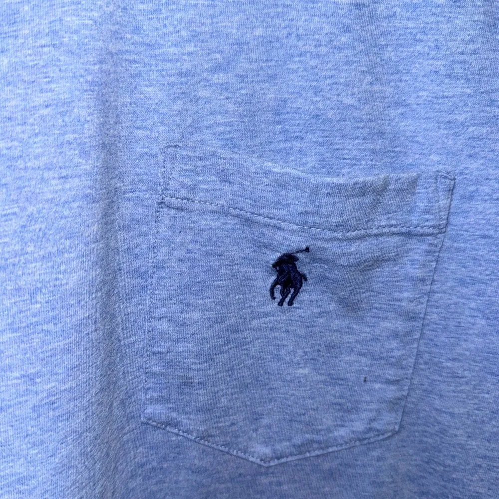 Polo Ralph Lauren Men’s Blue Pocket T-Shirt Pony Logo Size L